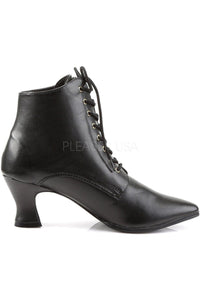Funtasma VICTORIAN-35 Ankle Boot in Black Faux Leather