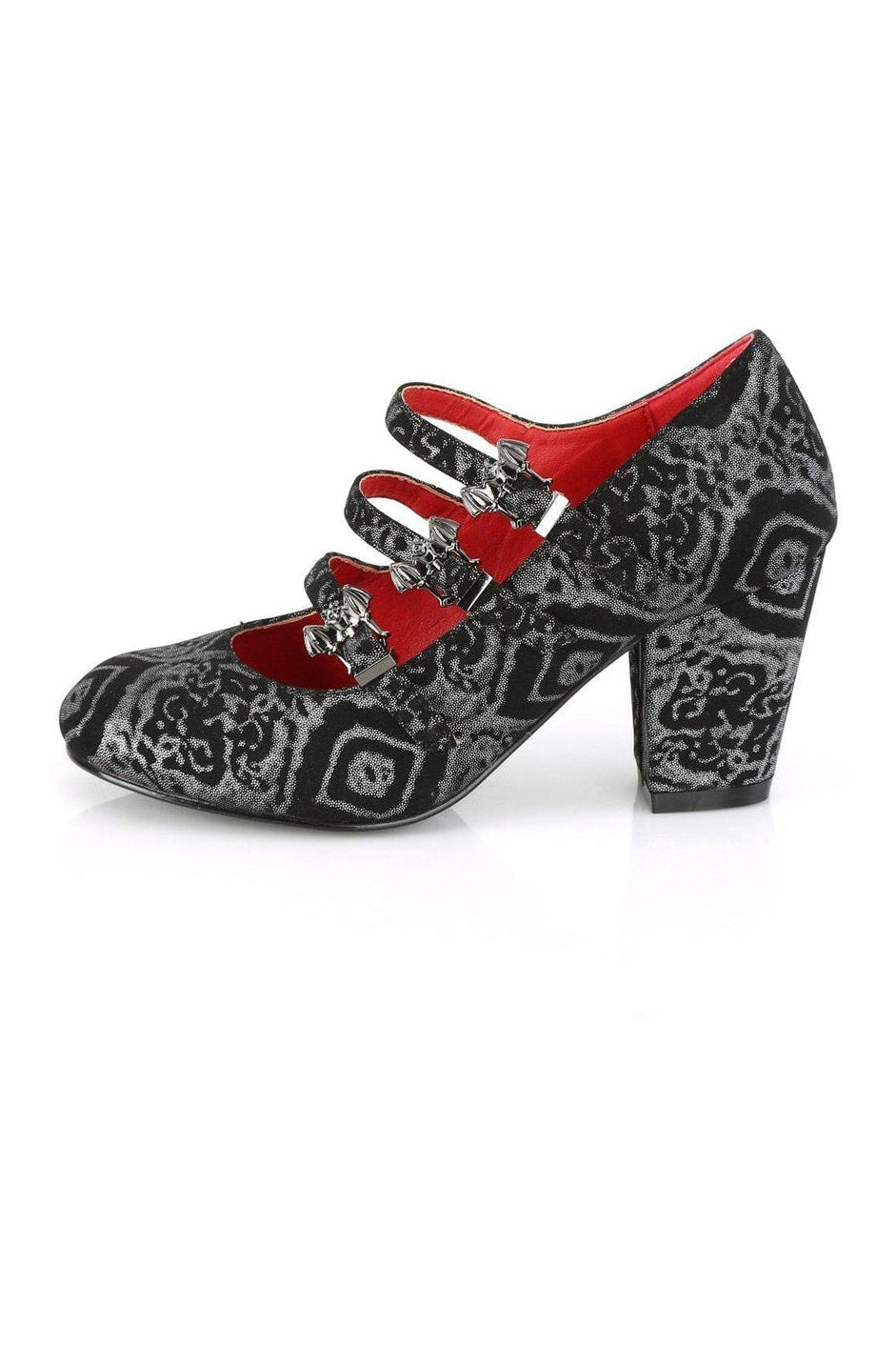 VIVIKA-38 Mary Jane | Black Faux Leather-Mary Janes-Demonia-SEXYSHOES.COM