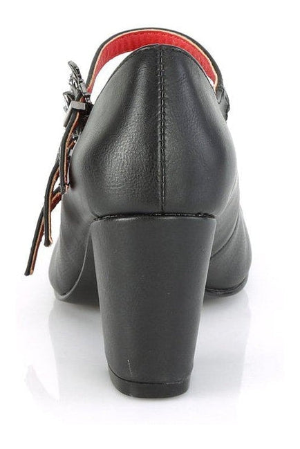 Demonia VIVIKA-38 Mary Jane in Black Faux Leather
