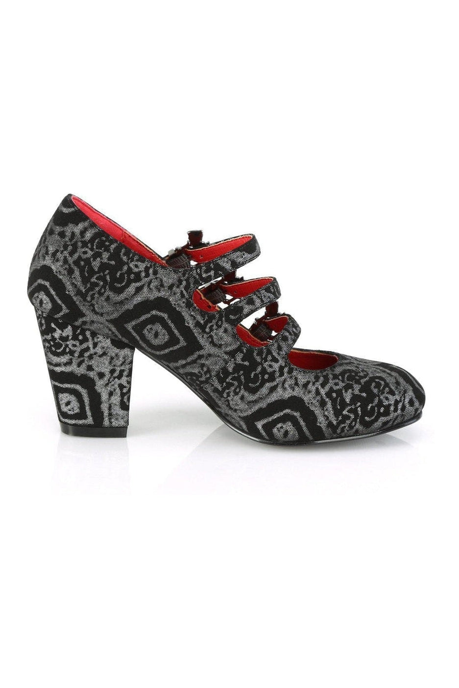 VIVIKA-38 Mary Jane | Black Faux Leather-Mary Janes-Demonia-SEXYSHOES.COM