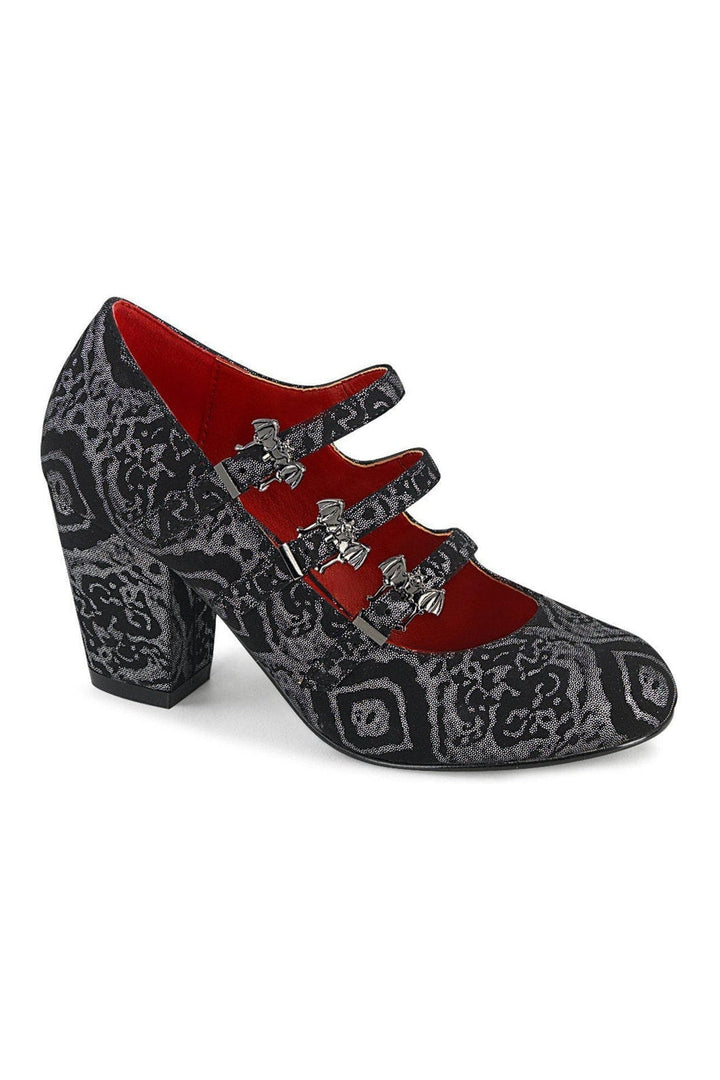 VIVIKA-38 Mary Jane | Black Faux Leather-Mary Janes-Demonia-SEXYSHOES.COM