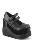 VOID-37 Mary Jane | Black Faux Leather