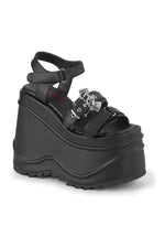 WAVE-13 Ankle Boot | Black Faux Leather