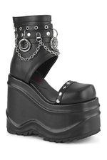 WAVE-22 Ankle Boot | Black Faux Leather