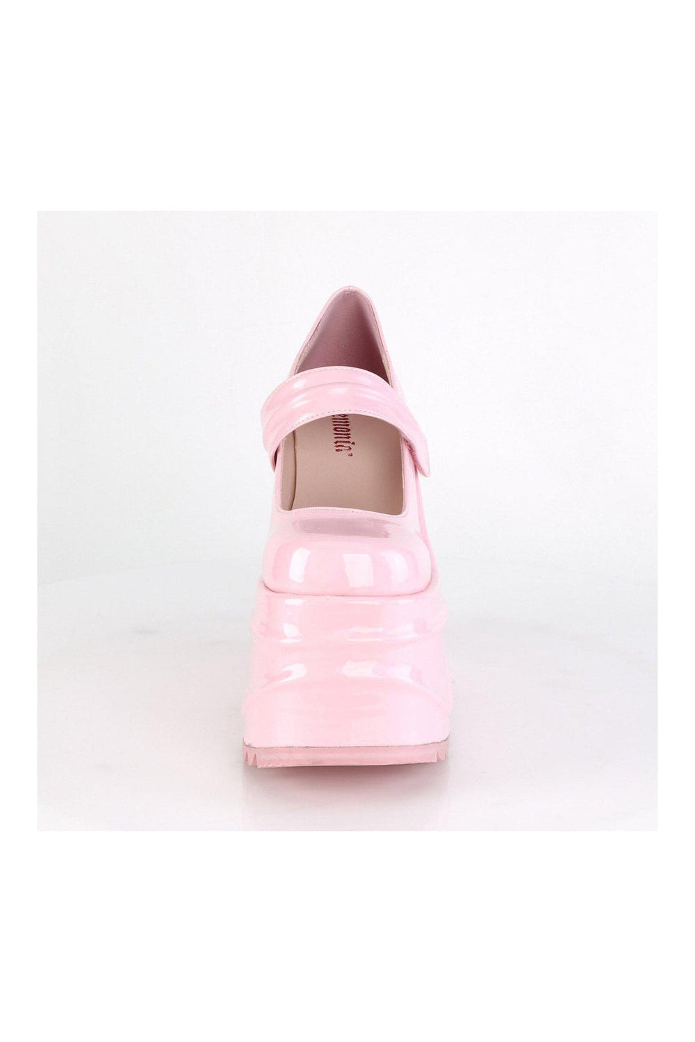 Demonia WAVE-32 Mary Jane in Hologram Faux Leather