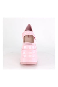 Demonia WAVE-32 Mary Jane in Hologram Faux Leather