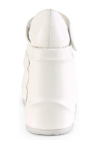 Demonia WAVE-32 Mary Jane in White Faux Leather