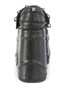 Demonia WAVE-48 Mary Jane in Black Faux Leather