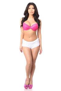 Daisy Corsets White Ruffle Panty w/Bow by Daisy in White 