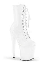 XTREME-1020 Platform Ankle Boot | White Patent
