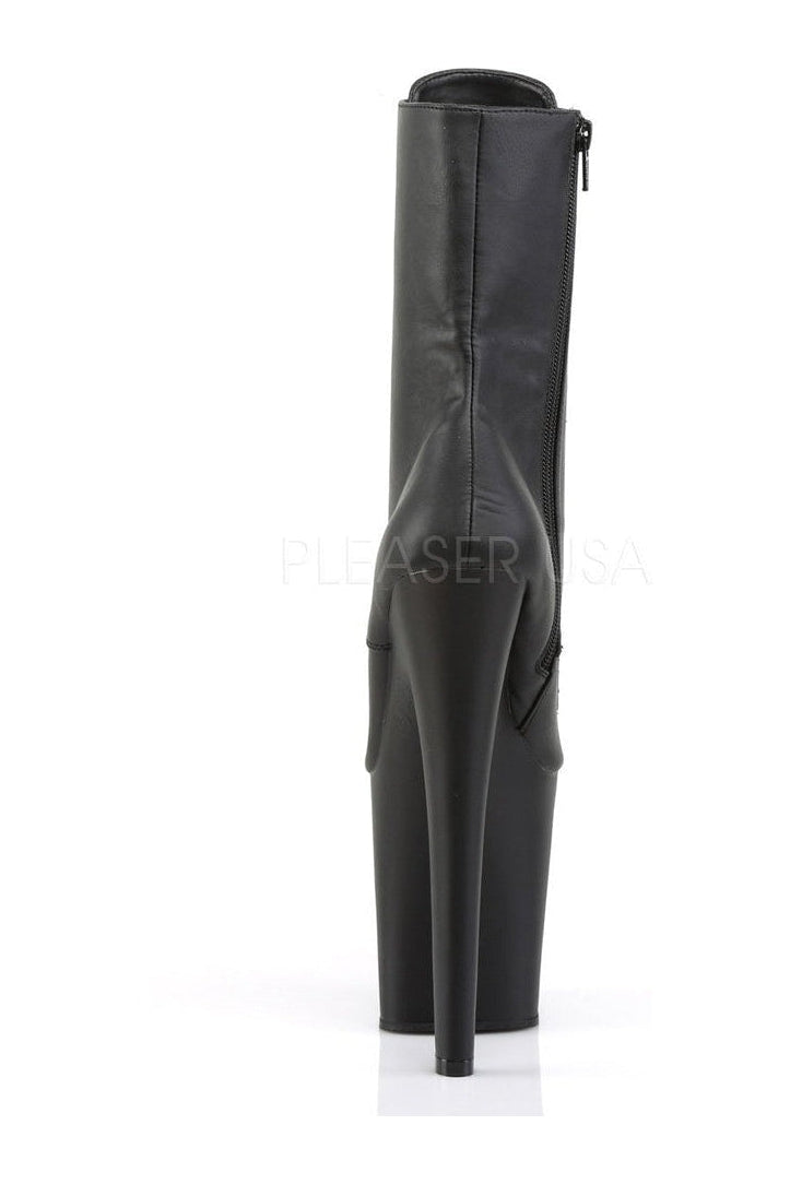 Pleaser XTREME-1020 Platform Boot in Black Faux Leather