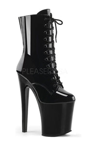 Pleaser XTREME-1020 Platform Boot in Black Patent from SexyShoes.com