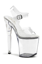 XTREME-808 Platform Sandal  | Clear Vinyl
