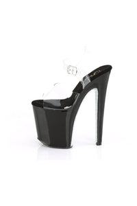 Pleaser XTREME-808CRS Exotic Sandal in Clear Vinyl