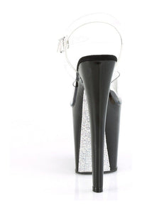 Pleaser XTREME-808CRS Exotic Sandal in Clear Vinyl