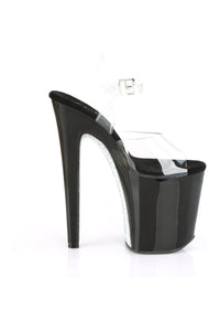 Pleaser XTREME-808CRS Exotic Sandal in Clear Vinyl