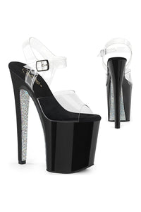 Pleaser XTREME-808CRS Exotic Sandal in Clear Vinyl from SexyShoes.com