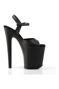 Pleaser XTREME-809 Platform Sandal in Black Faux Leather