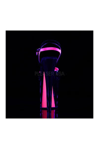 Pleaser XTREME-809TT Platform Sandal in Black Patent