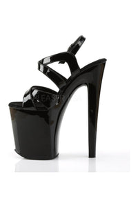 Pleaser XTREME-872 Platform Sandal in Black Patent