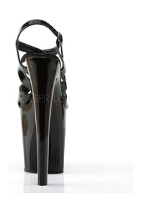 Pleaser XTREME-872 Platform Sandal in Black Patent