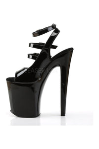 Pleaser XTREME-873 Platform Sandal in Black Patent