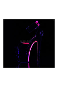 Pleaser XTREME-875TT Platform Sandal in Black Patent