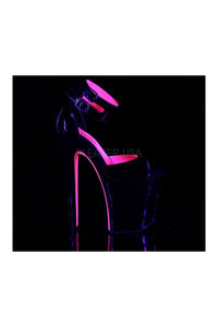 Pleaser XTREME-875TT Platform Sandal in Black Patent